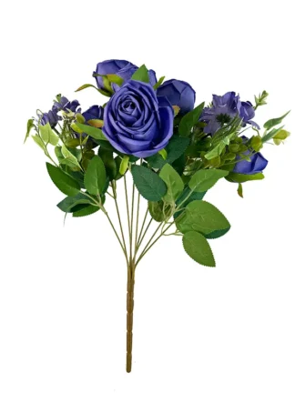 Bukiet mieszany na cmentarz Róża Gerbera Bluszcz LY006 A (42cm)