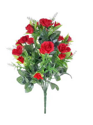 Bukiet drobnych różyczek x184 Czerwony (40cm)