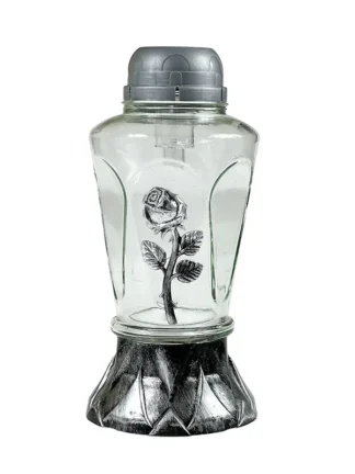 Znicz solarny S1 Róża (26cm)