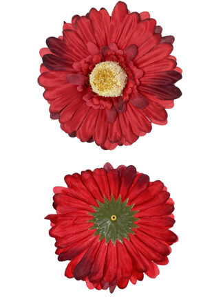 Gerbera główka wyrobowa B19B Czerwony/bordo (10 cm)