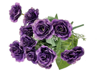 Róża z białym dodatkiem L300 Fiolet (40cm)