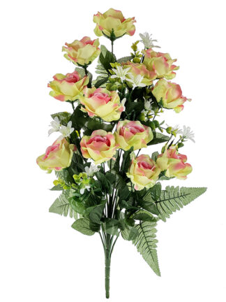 Wysoki bukiet Róża x 12  H337 Oliwkowy z różem (60cm)