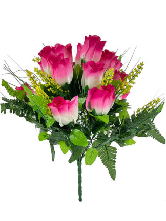 Bukiet 15 róż Krople rosy Z001B