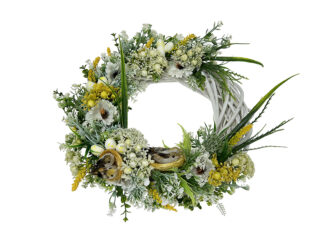 Dekoracja - wianek stroik Ptaszki 01 (30 cm)