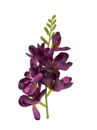Frezja satynowa główka kwiatowa W677 Ciemny róż (20 cm)
