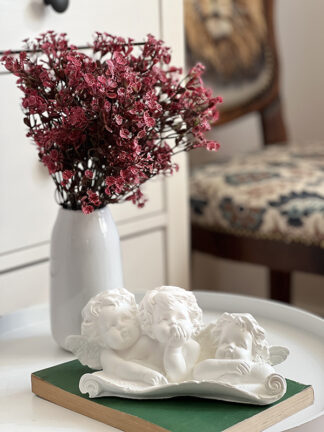 Figurka gipsowa 3 zamyślone aniołki Anioł 114