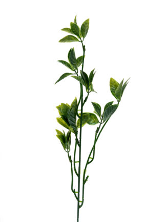 Gałązka dekoracyjna z listkami, dodatek PS021 zielony (50cm)