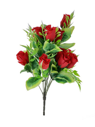Bukiet 12 Różyczek 0704A-1 Czerwony (38cm)