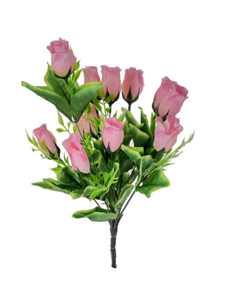 Bukiet 12 Różyczek   0704A-1 Jasny róż (38cm)