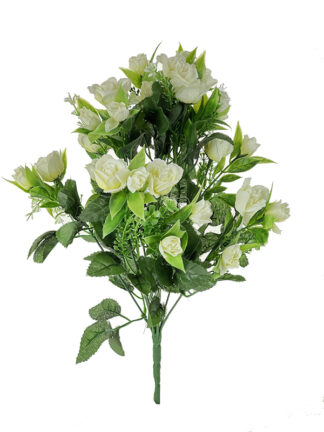 Bukiet drobnych różyczek x184 Biały (40cm)