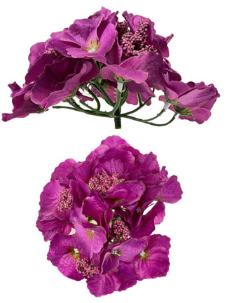 Hortensja główka wyrobowa DUŻA L1017 Fuksja (17cm) Premium