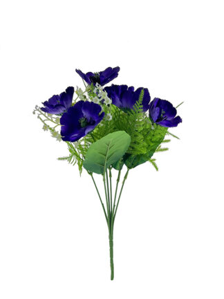 Anemon z konwalią H225 Fiolet (36cm)