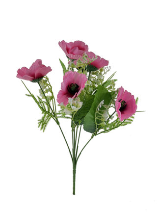 Anemon z konwalią H225 Róż (36cm)