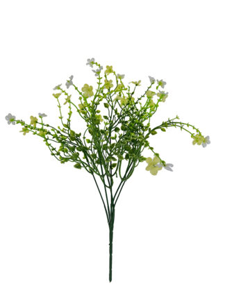 Niezapominajka x 6  A724 Biały/ jasny żółty (35cm)