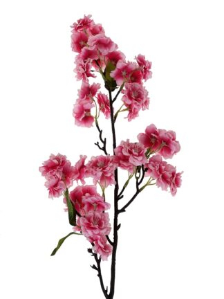 Kwitnąca gałązka jabłoni N-008 długa 87 cm! (ciemny róż)