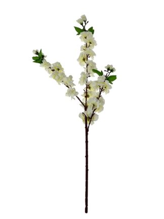 Gałązka pojedyncza kwitnąca jabłoń N-011 84 cm (ecru)