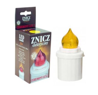 Wkład LED na baterie żółty 118 dni ZE4