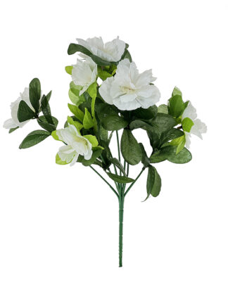 Azalia w bukiecie- 8 gałązek (30 cm) Biała KDG-L257 Ostatnie sztuki!