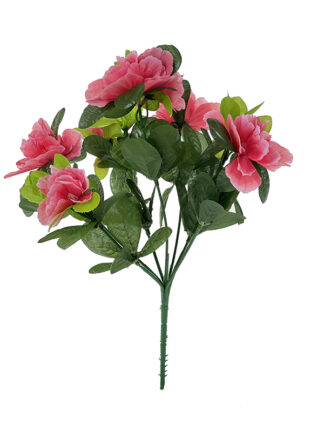 Azalia w bukiecie- 8 gałązek (30 cm) – Jasny róż KDG-L257 Ostatnie sztuki!