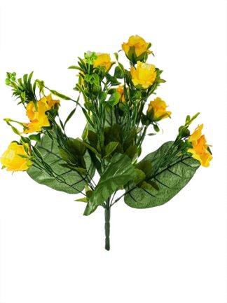 Bukiet mieszany BF-3 Róża/ Irys Żółty (47cm)