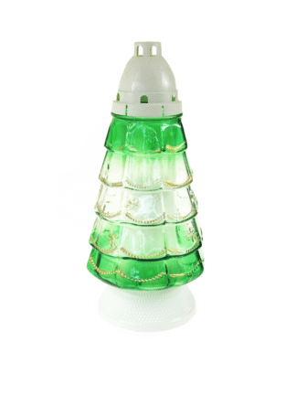 Znicz choinka CH409 Zielono/biały (30cm)