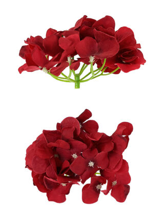 Hortensja główka wyrobowa śr. 14 cm A8-13 (czerwony)