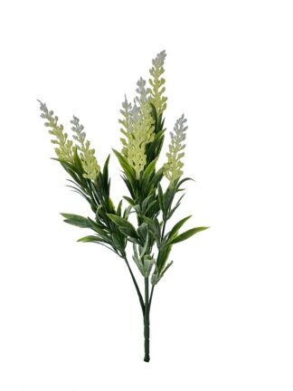Dodatek zielony gałązka 7 łodyg FAB18-05 (biały)
