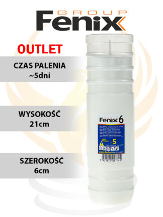 Wkład parafinowy FENIX 6 (5dni) OUTLET pak. 24szt