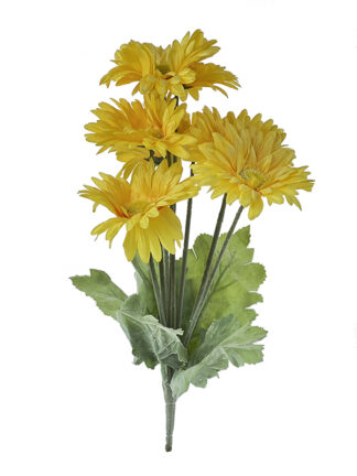 Gerbera w bukiecie 8 kwiatów K116 (żółta) Ostatnie sztuki!