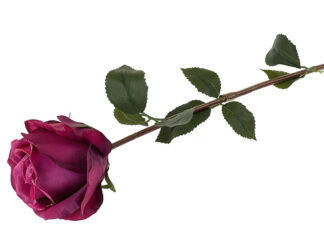 Róża sztuczna  "jak żywa" A984A Ciemny róż 60 cm