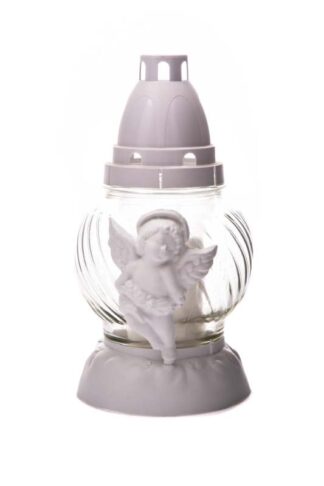 Znicz na wkład Aniołek biały S19A