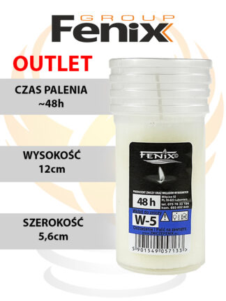 Wkład parafinowy W5 OUTLET pak. 35szt (48h)