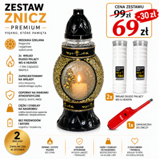 Elegancki Zestaw Znicza Premium 69 Zł