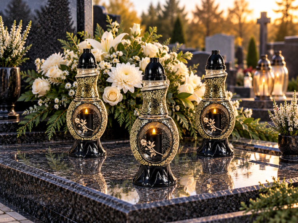 Pamiątkowe Lampiony W Blasku Zachodu Słońca