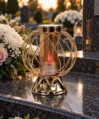 Złoty Lampion O Zachodzie Słońca
